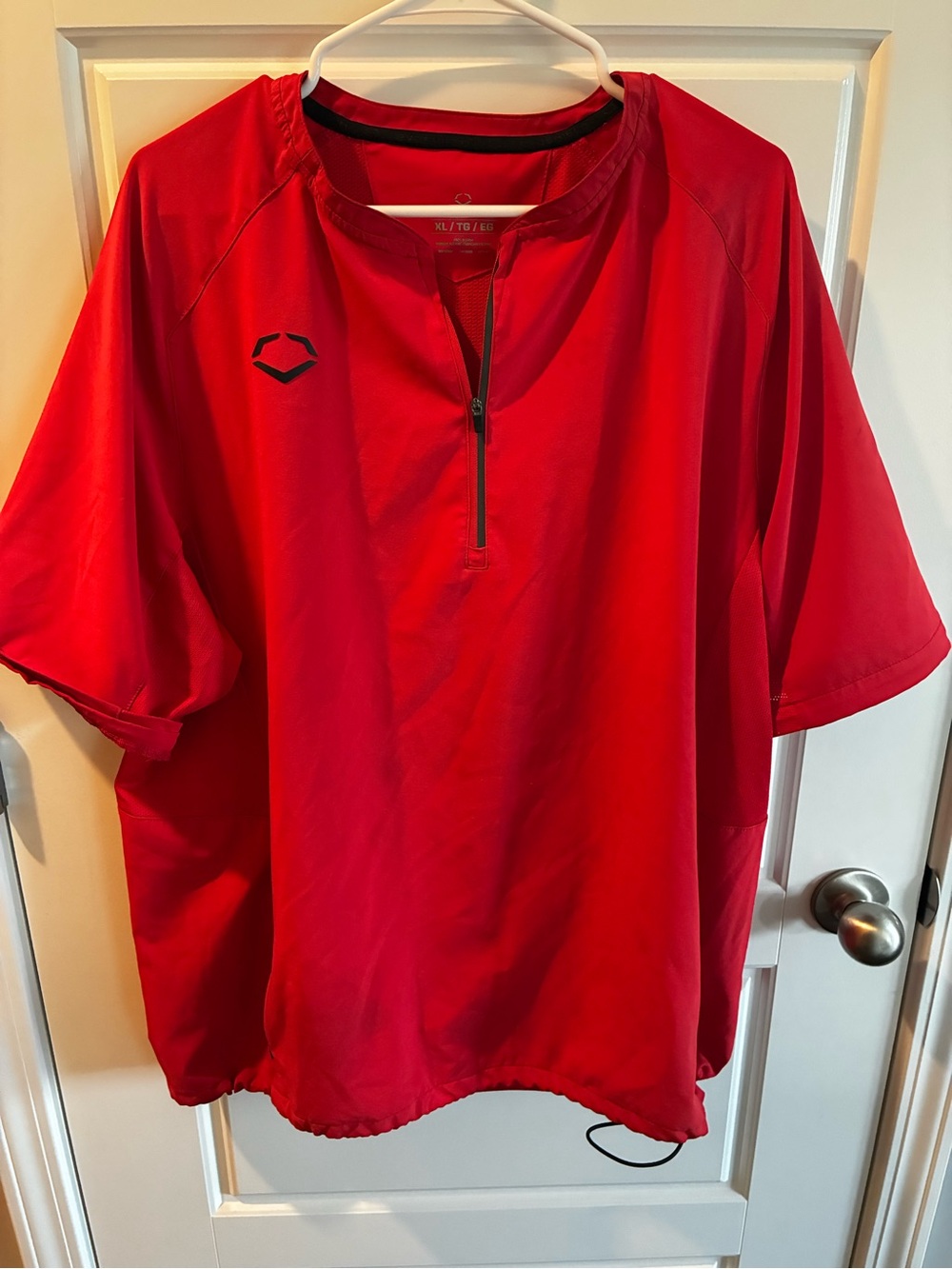 EvoShield Men's Red Short-Sleeve Performance Zip Pullover